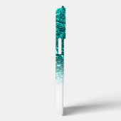 モノグラスタイリッシュムアクアグリッター名白 Case-Mate iPhoneケース (裏面 / 右)