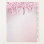 モノグラスタイリッシュムバラ金ゴールドパープルグリッター プランナー手帳 (裏面)