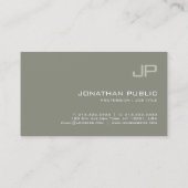 モノグラスタイリッシュムミニマルデザインラモダンックス 名刺 (裏面)