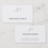 モノグラスタイリッシュムモダンクリーンデザイントレンディーラグジュアリー 名刺 (正面/裏面)