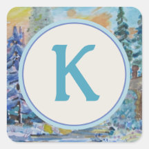 モノグラスタイリッシュム封筒用シール