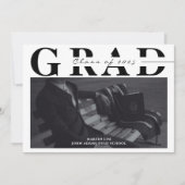 モノグラスタイリッシュム2写真卒業 招待状 (正面)