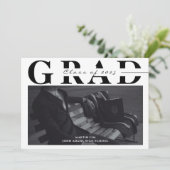 モノグラスタイリッシュム2写真卒業 招待状 (スタンド正面)