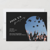 モノグラスタイリッシュム2写真卒業 招待状 (裏面)