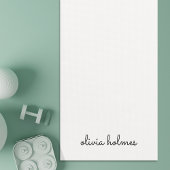 モノグラスタイリッシュム |ミニマルモダンリストホワイトスクリプト ヨガマット