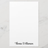 モノグラスタイリッシュム 便箋 (正面)