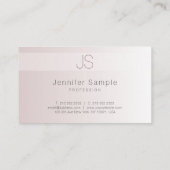 モノグラスタイリッシュモダンムエレガントトレンディーテンプレート 名刺 (裏面)