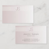 モノグラスタイリッシュモダンムエレガントトレンディーテンプレート 名刺 (正面/裏面)