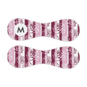 モノグラストライプのムパターン(バラ) 野球ボール (パネル)