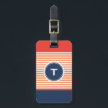 モノグラストライプムカラフル ラゲッジタグ<br><div class="desc">カラフルストライプモノグラム、パーソナライズ独自のイニシャルでモノグラム。</div>