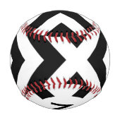 モノグラストライプムパターン 野球ボール (裏面)