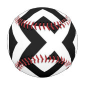 モノグラストライプムパターン 野球ボール (正面)