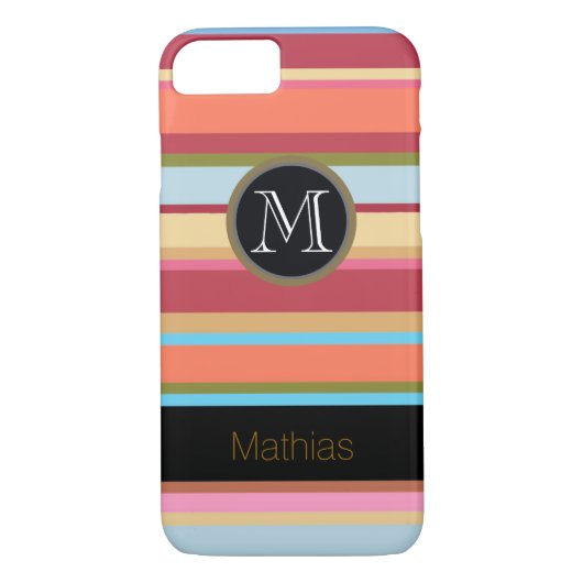 モノグラストライプム Case-Mate iPhoneケース (裏面)