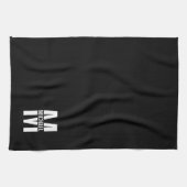 モノグラパーソナライズされたムとネーム用タオル キッチンタオル (横)