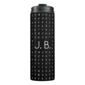 モノグラパーソナライズされたムとルーン文字の記号を使用 タンブラー (正面)