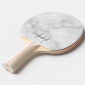 モノグラパーソナライズされたムと名前のスクリプト 卓球ラケット (正面アングル)