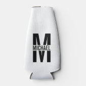 モノグラパーソナライズされたムと名前のボトルクール ボトルクーラー (正面)