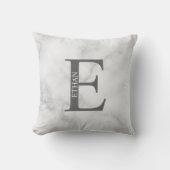 モノグラパーソナライズされたムと名前の装飾用クッション クッション (正面)