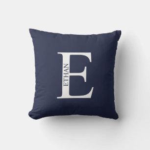 モノグラパーソナライズされたムと名前の装飾用クッション クッション