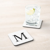 モノグラパーソナライズされたムと名前の飲料用コースター コースター (右側)