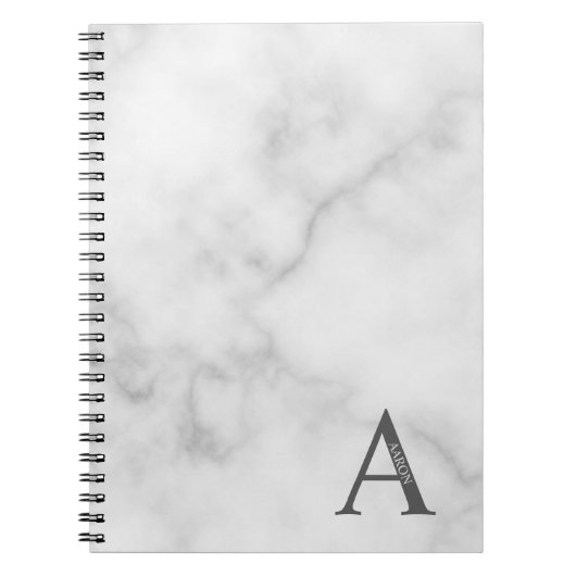 モノグラパーソナライズされたムと名前ノート ノートブック (正面)