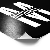 モノグラパーソナライズされたムと名前フォトプリント フォトプリント (角)