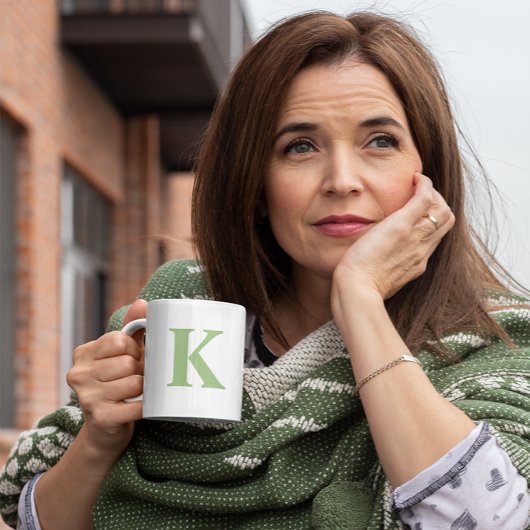 モノグラパーソナライズされたムイニシャルマグ コーヒーマグカップ