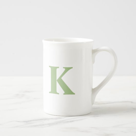 モノグラパーソナライズされたムイニシャルマグ ボーンチャイナマグカップ (右)
