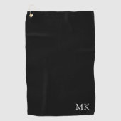 モノグラパーソナライズされたムイニシャルモダン ゴルフタオル (正面)