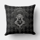 モノグラパーソナライズされたムイニシャル クッション (裏面)