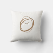 モノグラパーソナライズされたムイニシャル クッション (裏面)