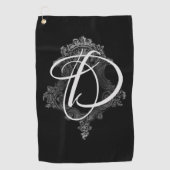 モノグラパーソナライズされたムイニシャル ゴルフタオル (正面)