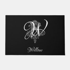 モノグラパーソナライズされたムイニシャル ドアマット