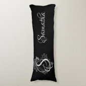 モノグラパーソナライズされたムイニシャル ボディピロー (正面縦)