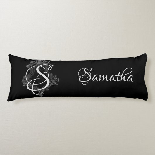 モノグラパーソナライズされたムイニシャル ボディピロー (正面)