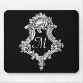 モノグラパーソナライズされたムイニシャル マウスパッド (正面)