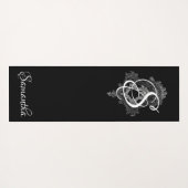 モノグラパーソナライズされたムイニシャル ヨガマット (裏面(横))