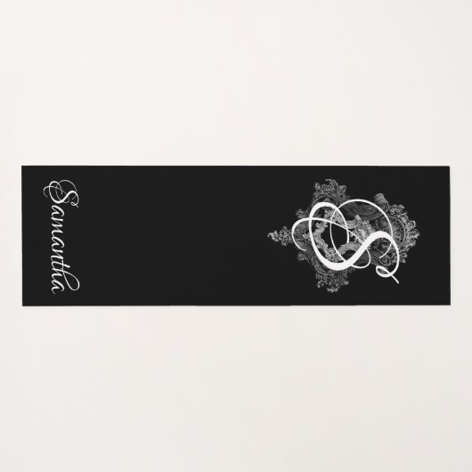 モノグラパーソナライズされたムイニシャル ヨガマット (裏面(横))