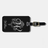 モノグラパーソナライズされたムイニシャル ラゲッジタグ (正面横)