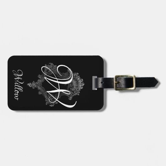 モノグラパーソナライズされたムイニシャル ラゲッジタグ (正面横)