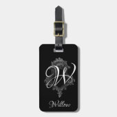 モノグラパーソナライズされたムイニシャル ラゲッジタグ (正面縦)
