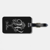 モノグラパーソナライズされたムイニシャル ラゲッジタグ (裏面横)