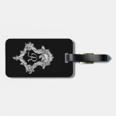 モノグラパーソナライズされたムイニシャル ラゲッジタグ (裏面横)