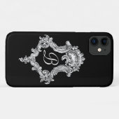 モノグラパーソナライズされたムイニシャル Case-Mate iPhoneケース (裏面(横))