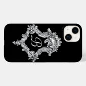 モノグラパーソナライズされたムイニシャル Case-Mate iPhoneケース (裏面 (横))