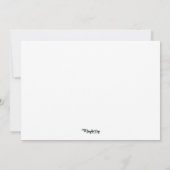 モノグラパーソナライズされたムサンキューカード サンキューカード (裏面)