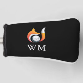 モノグラパーソナライズされたムスタイリッシュキツネ及びボール ゴルフヘッドカバー