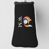 モノグラパーソナライズされたムスタイリッシュキツネ及びボール ゴルフヘッドカバー (回転90)