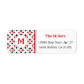 モノグラパーソナライズされたムトランプのポーカー遊のカードスーツ ラベル (正面)