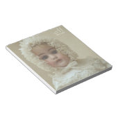 モノグラパーソナライズされたムビクトリアン古代少女の人形 ノートパッド (アングル)